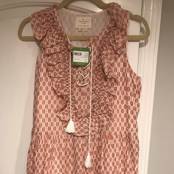 Kate Spade Brooke Street Arrow Lace-up Dress Sz SM - Picture 4 of 7